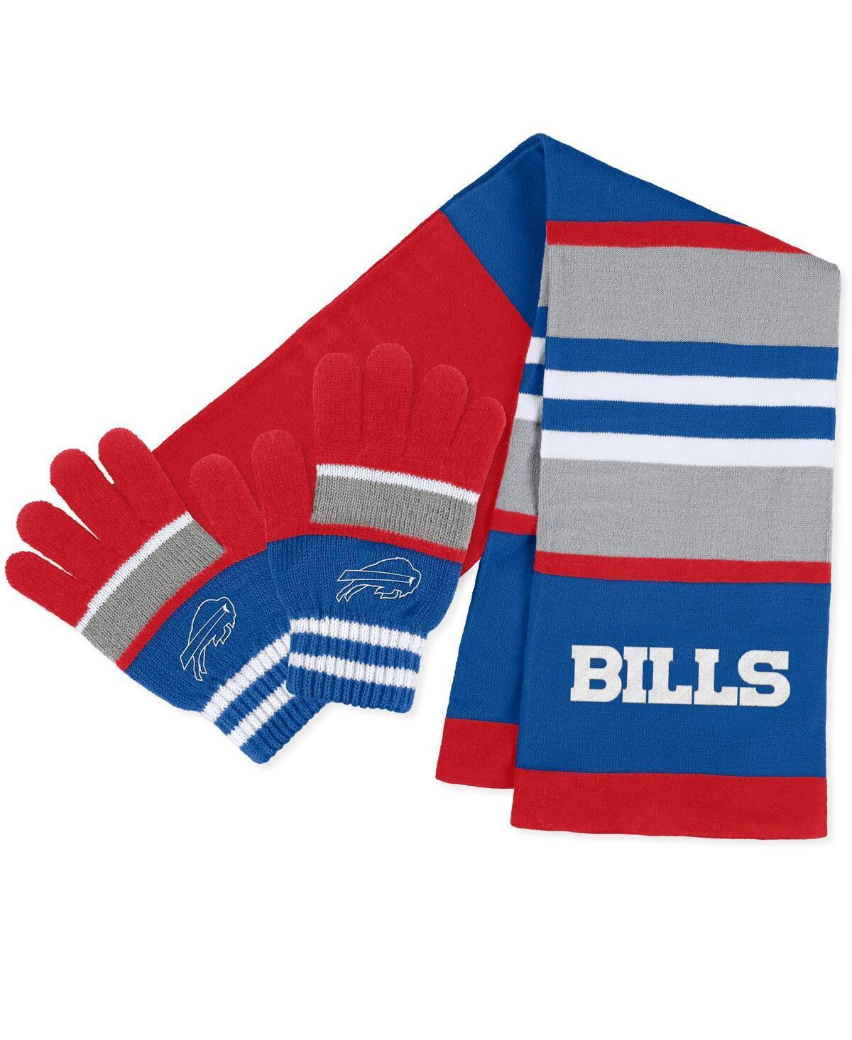 Womens WEAR by Erin Andrews Toronto Maple Leafs Stripe Glove & Scarf Set Product Image