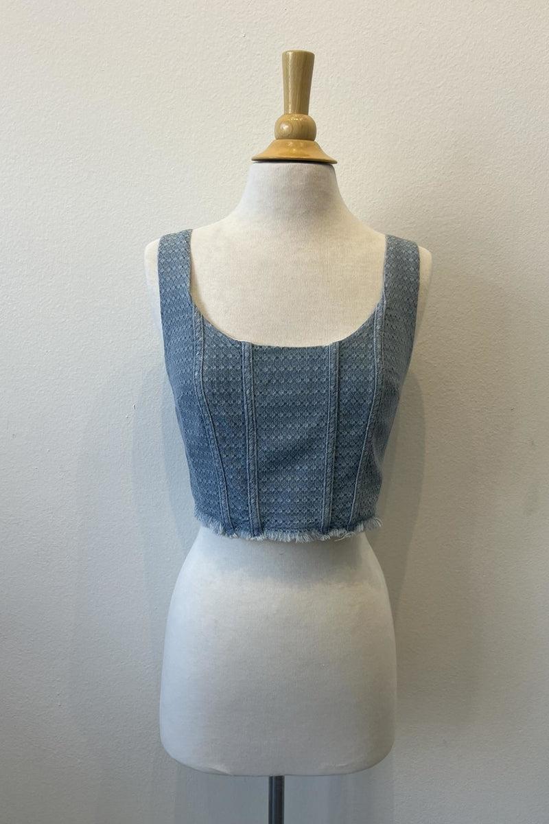 Chambray Crop Top product image