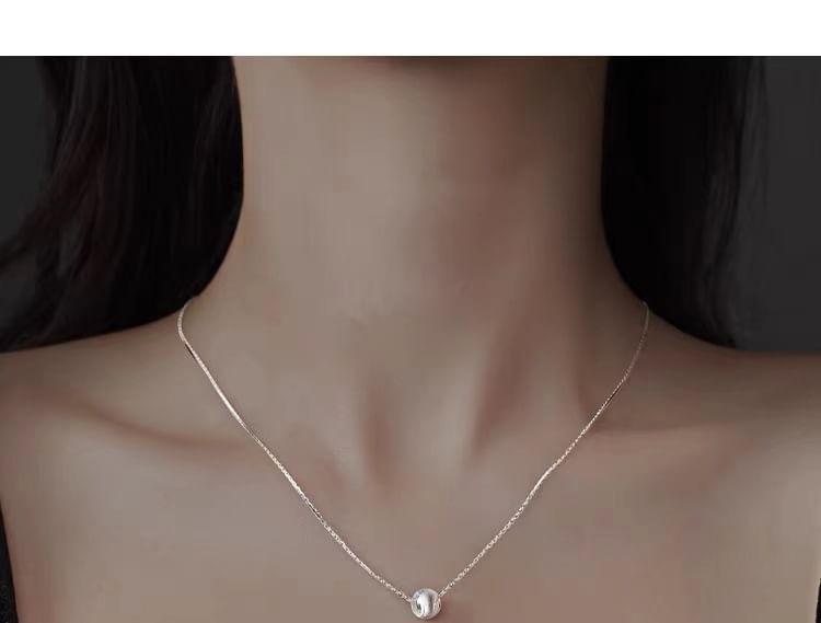 Sterling Silver Ball Necklace Product Image