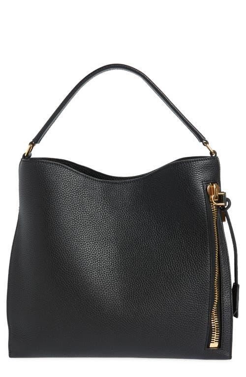 TOM FORD Small Alix Grain Leather Hobo Bag Product Image