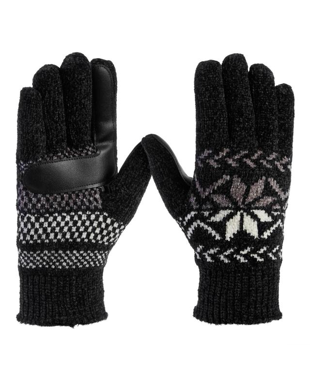 Isotoner Womens Chenille Snowflake Touchscreen Gloves Product Image