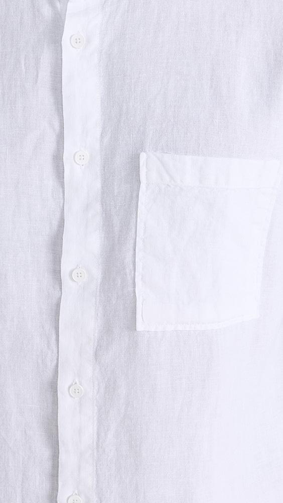 NN07 Eddie Linen Band Collar Shirt | Shopbop Product Image