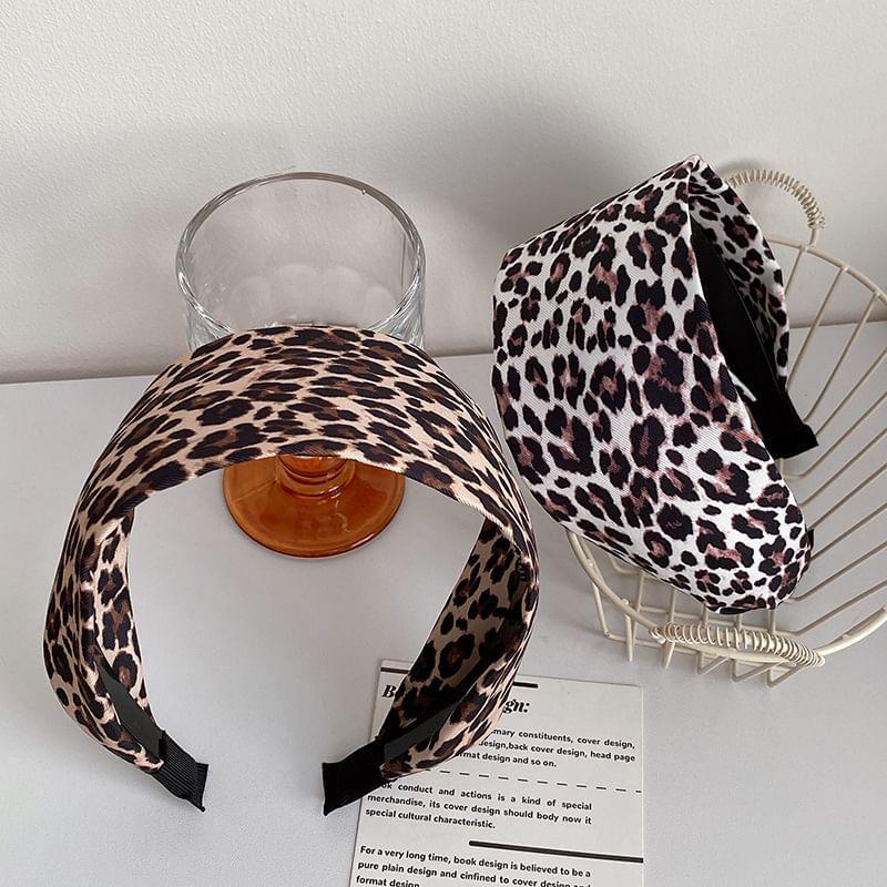 Leopard Print Fabric Headband Product Image