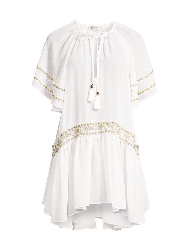 Womens Whitley Floral-Embroidered Cover-Up Dress Product Image