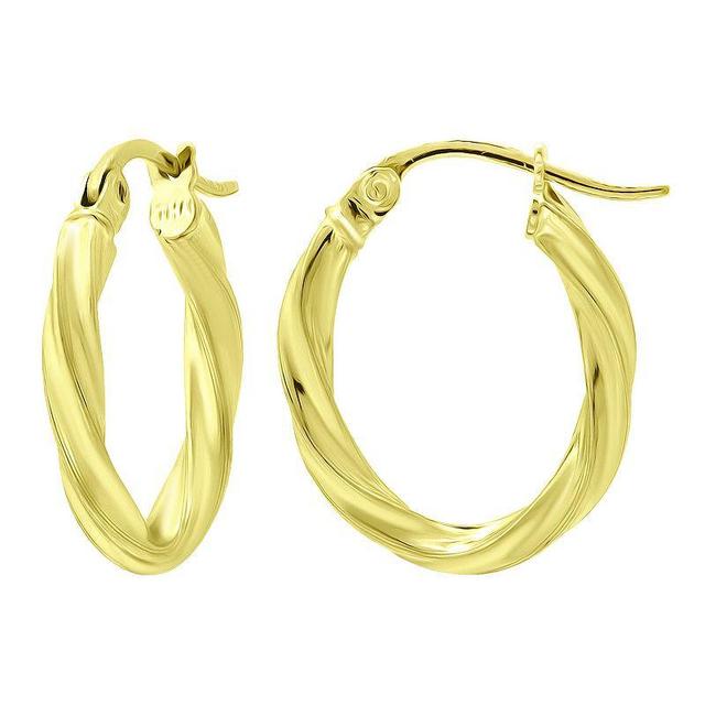 Giani Bernini Twisted Oval Hoop Earring Collection Created For Macys Product Image