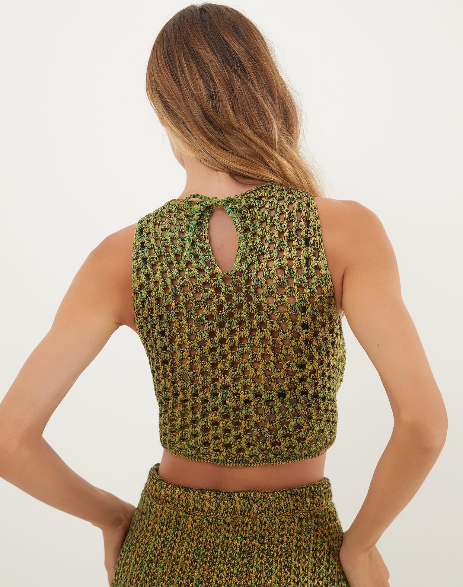 Knit Aria Blouse - Green Product Image