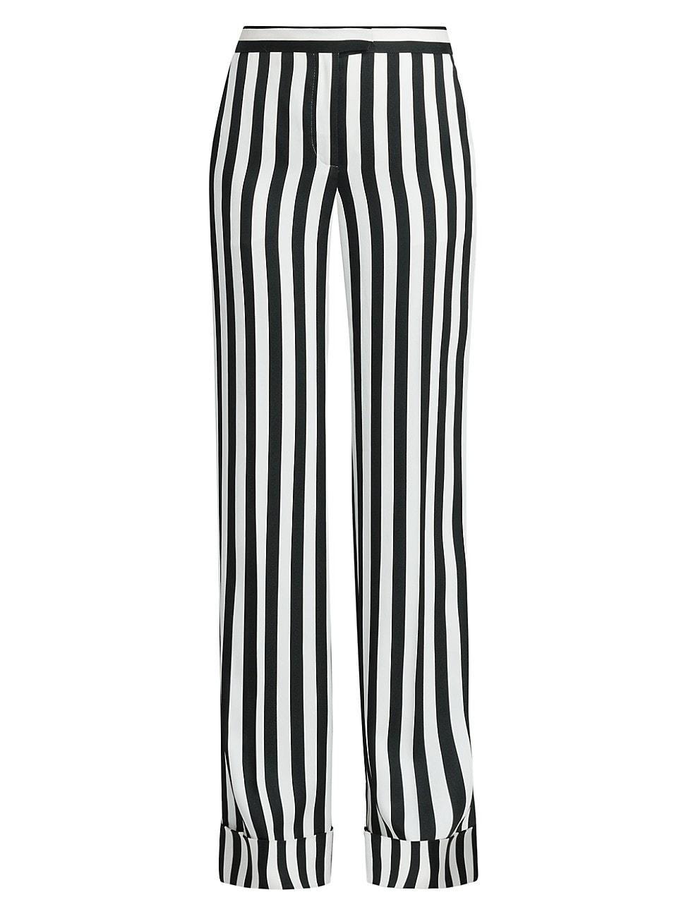 Womens Archive Stripes Wide-Leg Pants Product Image