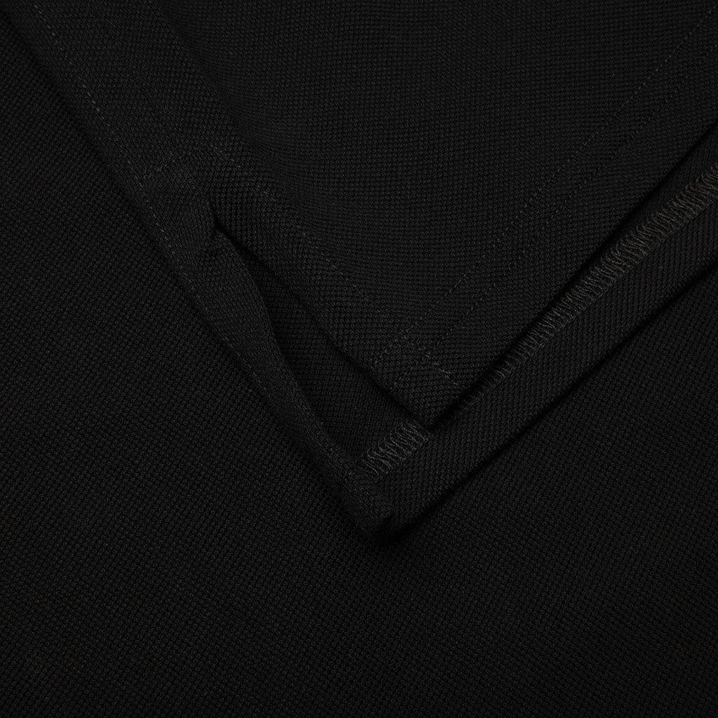 Classic Fit Polo With Logo Emblem Detail - Black Male Product Image