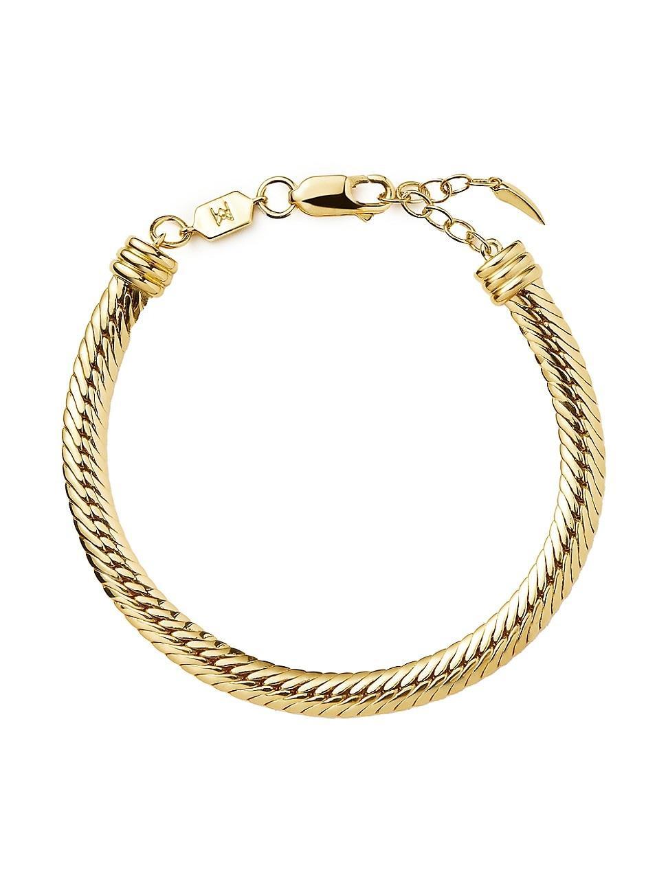 Womens Camail 18K-Gold-Plated Snake Chain Bracelet Product Image