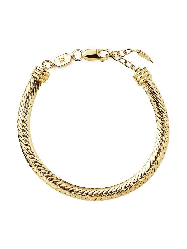 Womens Camail 18K-Gold-Plated Snake Chain Bracelet Product Image