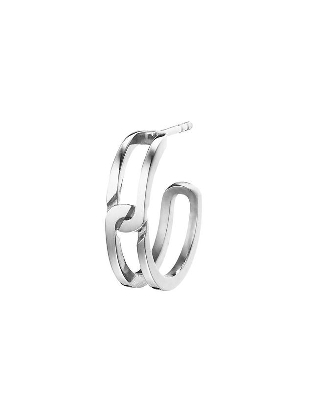 Mens The Oxygen Small Gasp Sterling Silver Hoop Earring Product Image