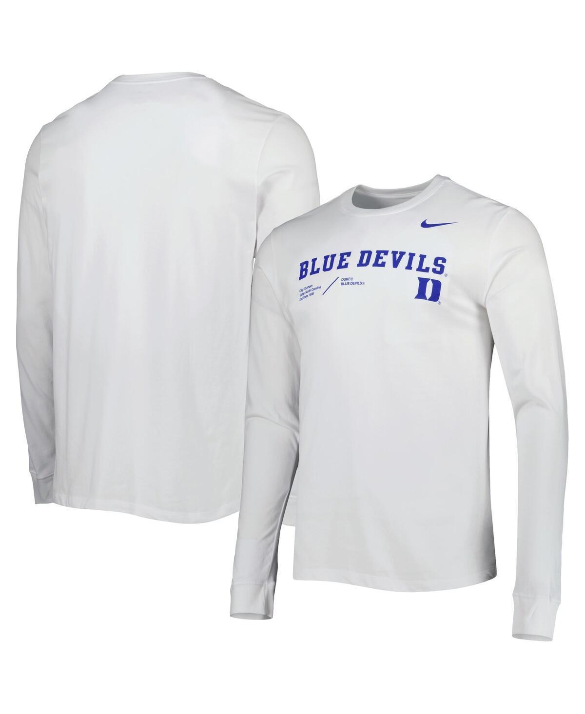 Mens Nike Duke Blue Devils Team Practice Performance Long Sleeve T-Shirt Product Image