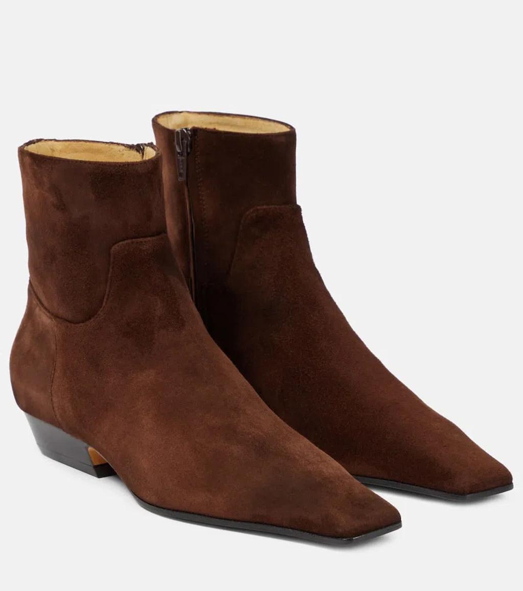 Marfa Suede Chelsea Boots In Brown Product Image