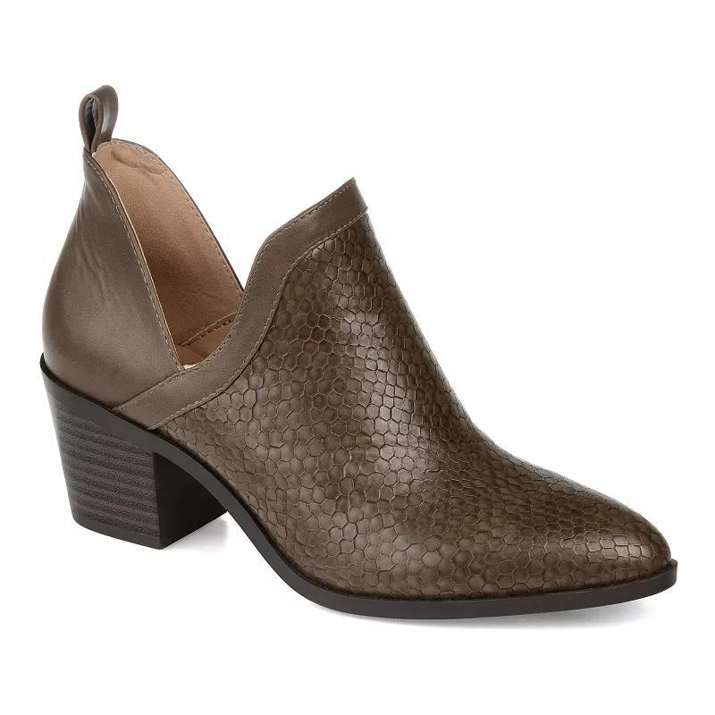 Journee Collection Terri Bootie (Grey) Women's Shoes Product Image