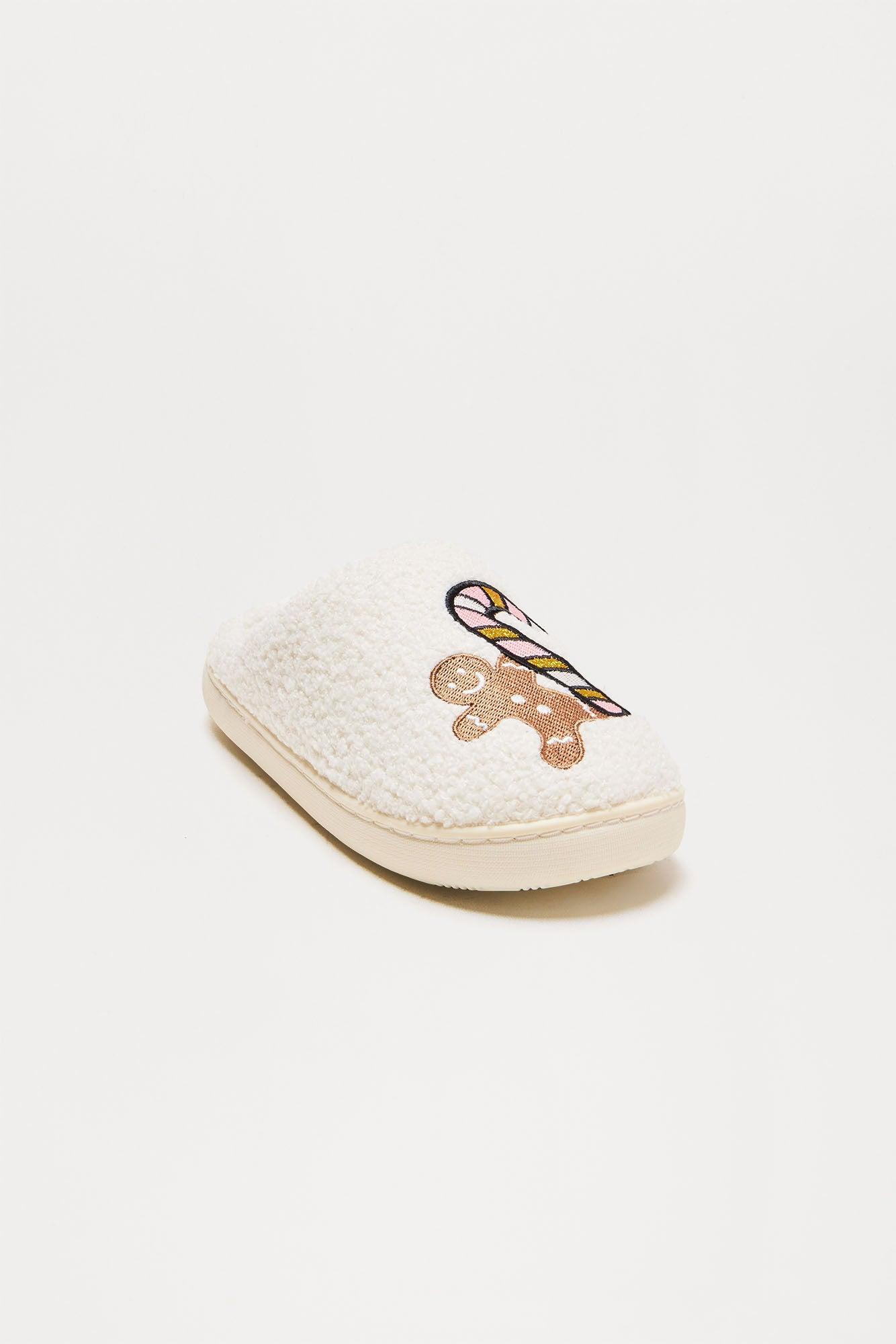 Sip Of Hot Cocoa Slippers - Ivory Product Image