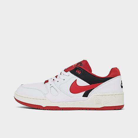 Nike Mens Nike Full Force Low - Mens Shoes White/Red Product Image