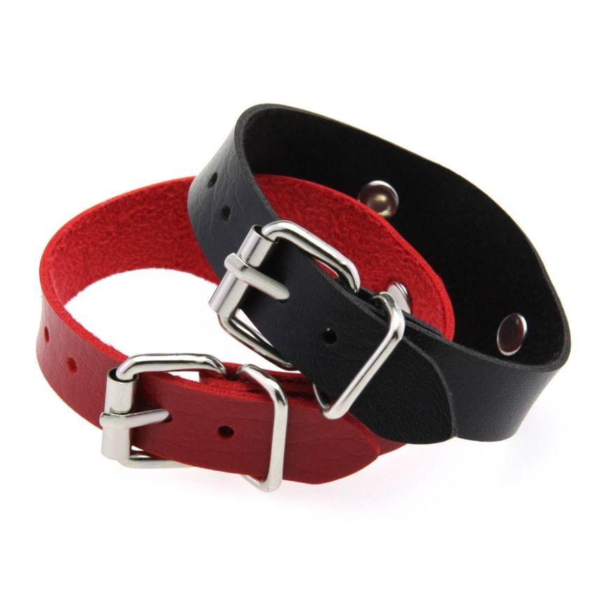 Hook Faux Leather Bracelet Product Image