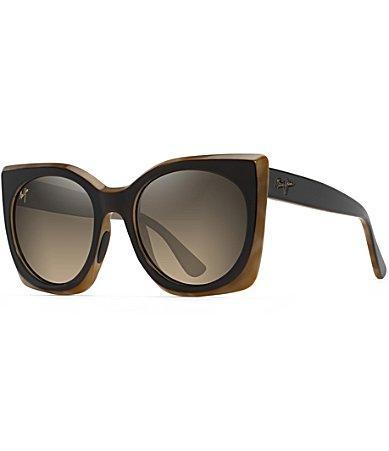 Maui Jim Womens Pakalana 52.5mm Square Sunglasses Product Image