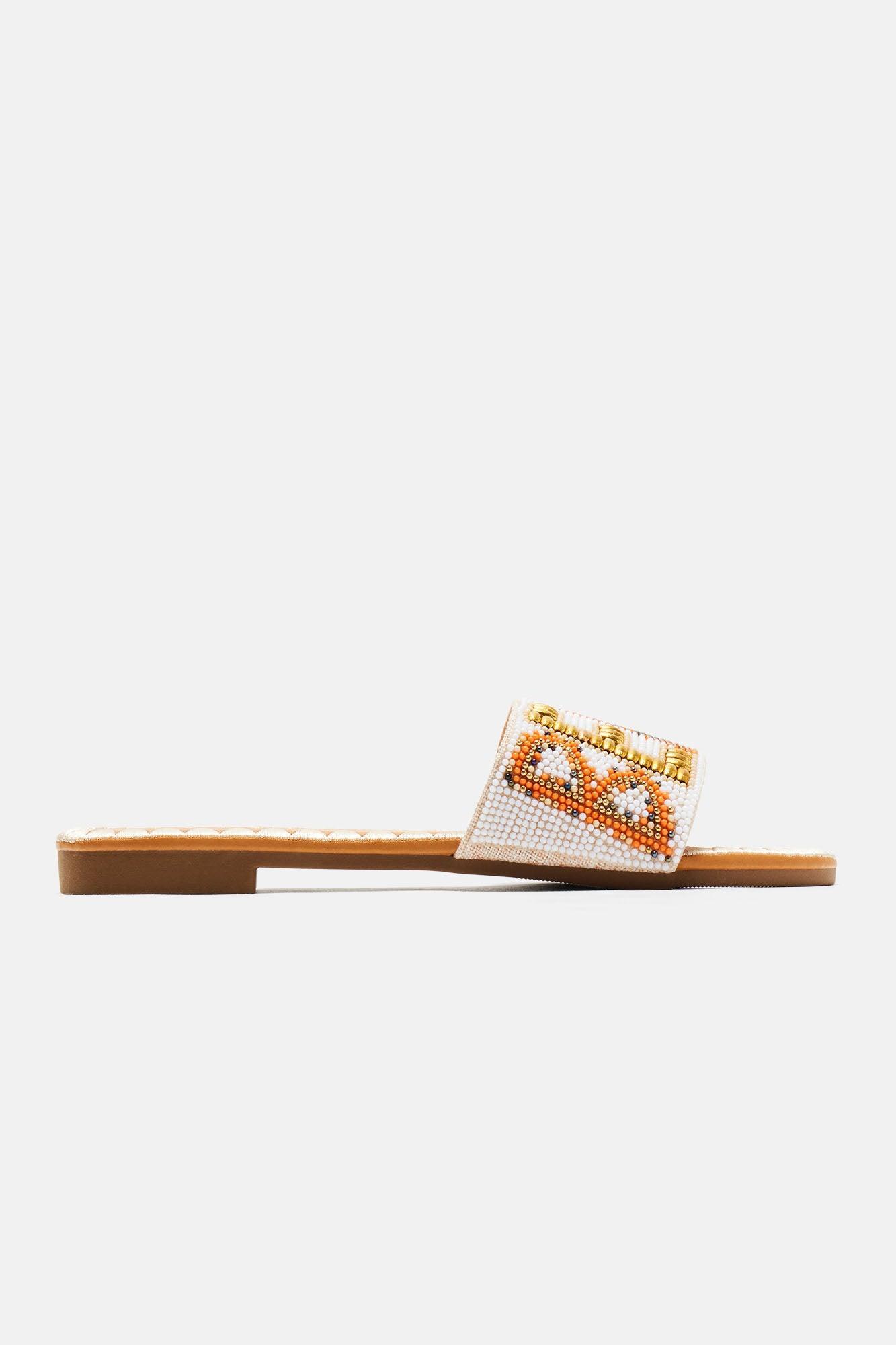 Lovers Beach Sandals - Beige Product Image