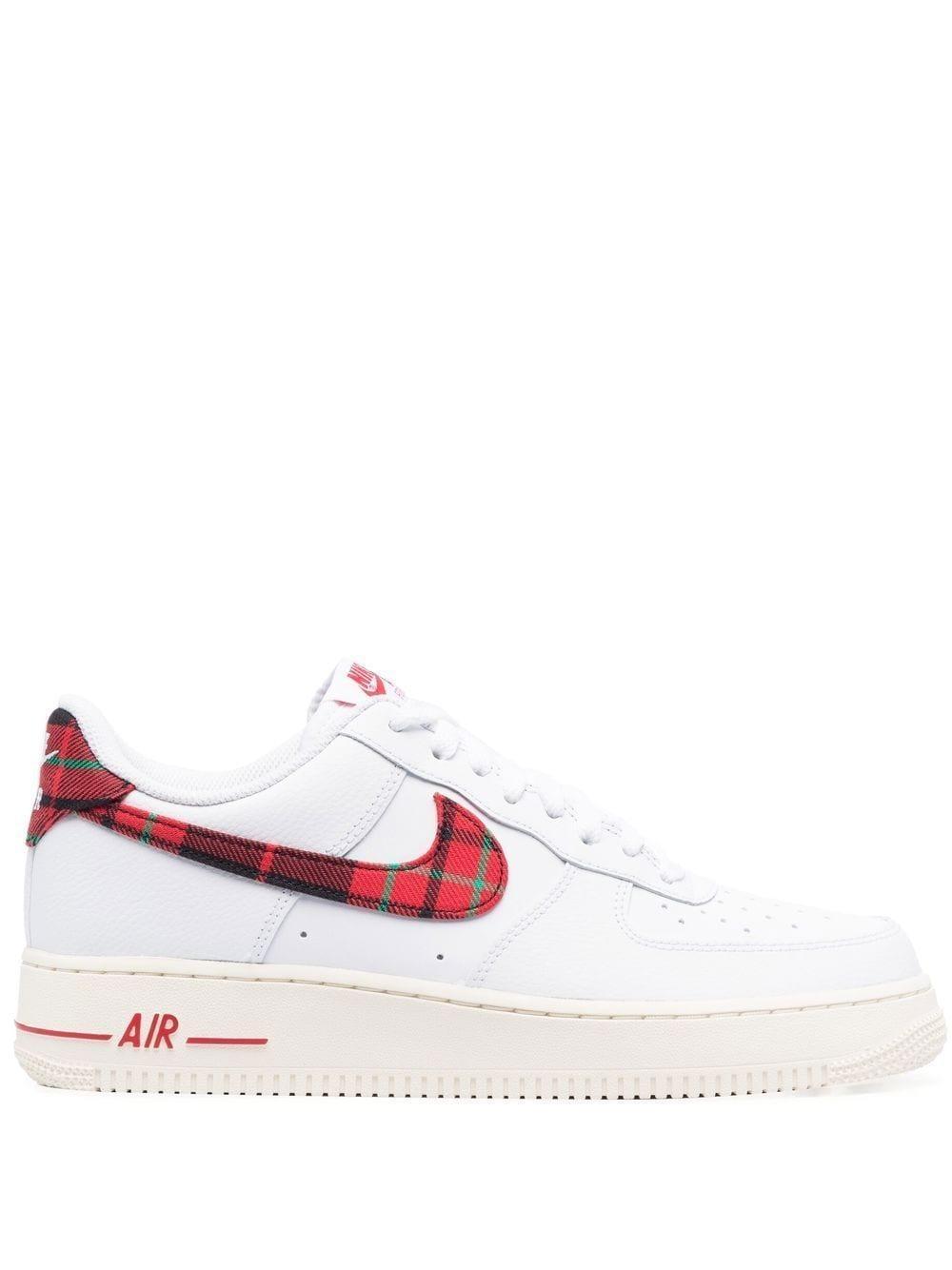 Air Force 1 Low "plaid" Sneakers In White Product Image