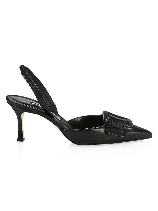 Womens Maysli 70MM Leather Slingback Pumps Product Image