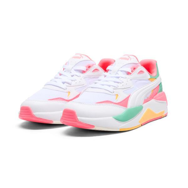 PUMA X-Ray Speed Wide Women's Shoes in White/Sunset Glow/Jade Frost Product Image