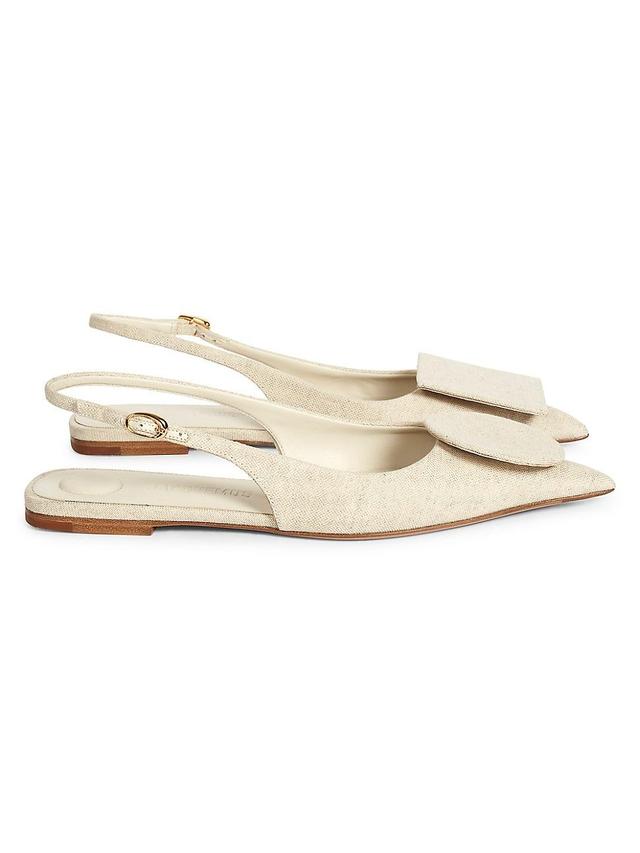 Womens Les Slingbacks Linen Slingback Flats Product Image