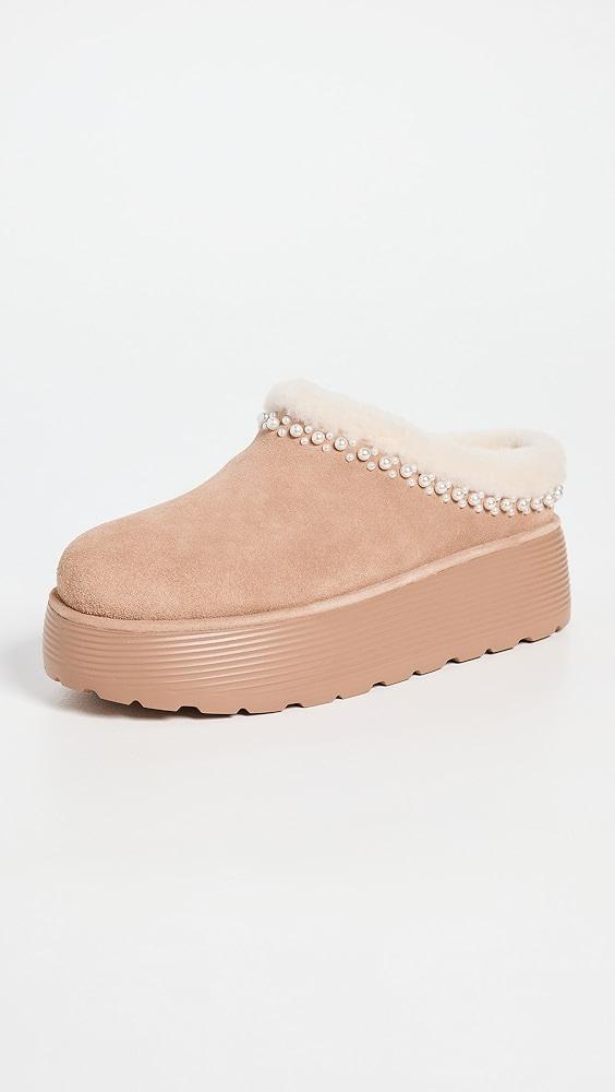 Stuart Weitzman Nellie Pearl Flatfrom Mules | Shopbop Product Image