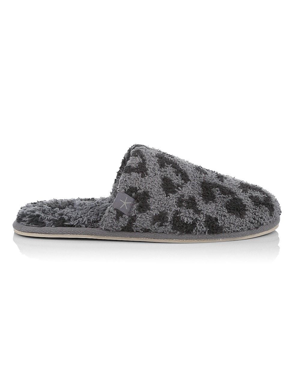 Womens Cozychic Leopard-Print Slippers Product Image