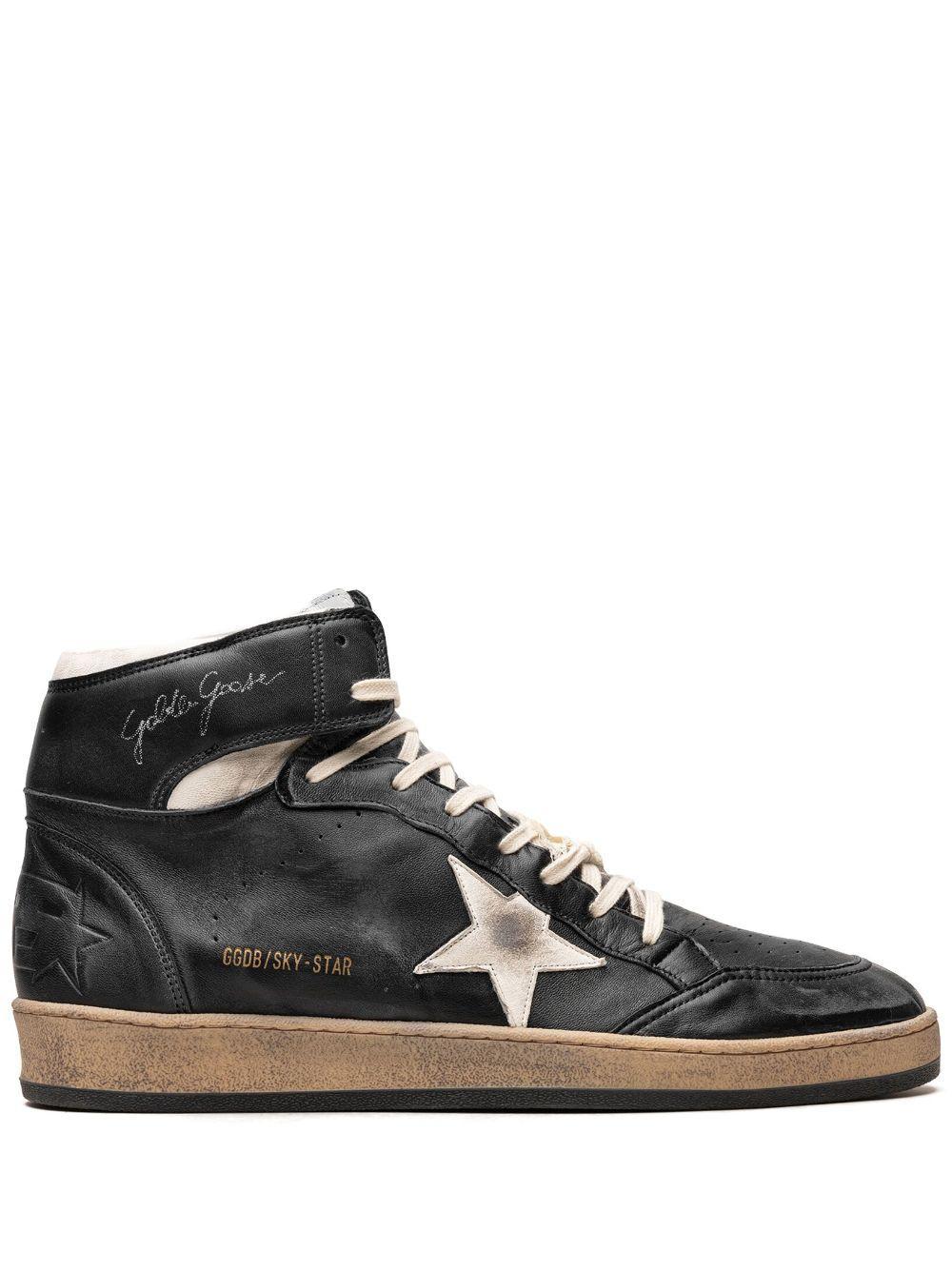 GOLDEN GOOSE Black Sky-star Sneakers Product Image