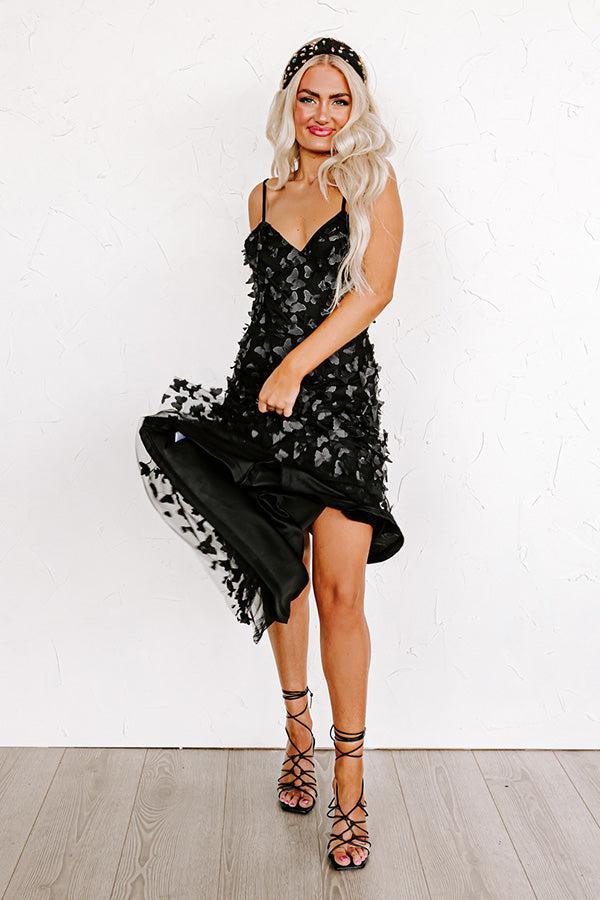 Garden Party Glow Midi in Black Product Image