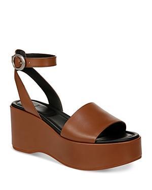 Women's Phillipa Leather Platform Ankle Strap Sandals In Doe Product Image