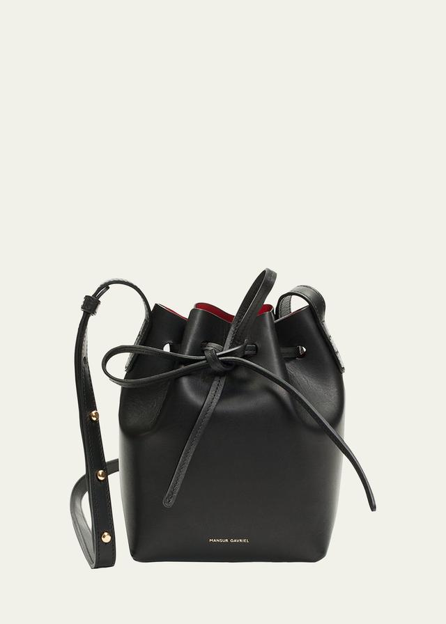 Mansur Gavriel Mini Leather Bucket Bag Product Image