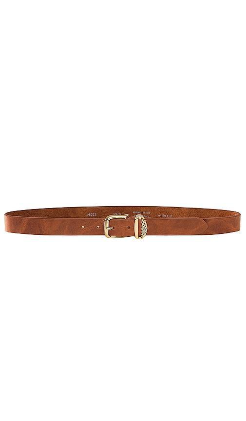 AUREUM Brown & Gold French Rope Belt Product Image