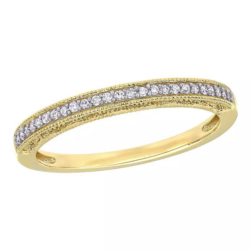 Stella Grace 10k Gold 1/10 Carat T.W. Diamond Anniversary Ring, Womens White Product Image