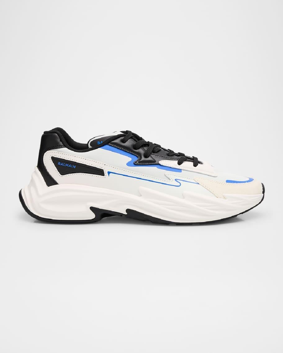 Men's Run-Row Leather and Nylon Sneakers Product Image