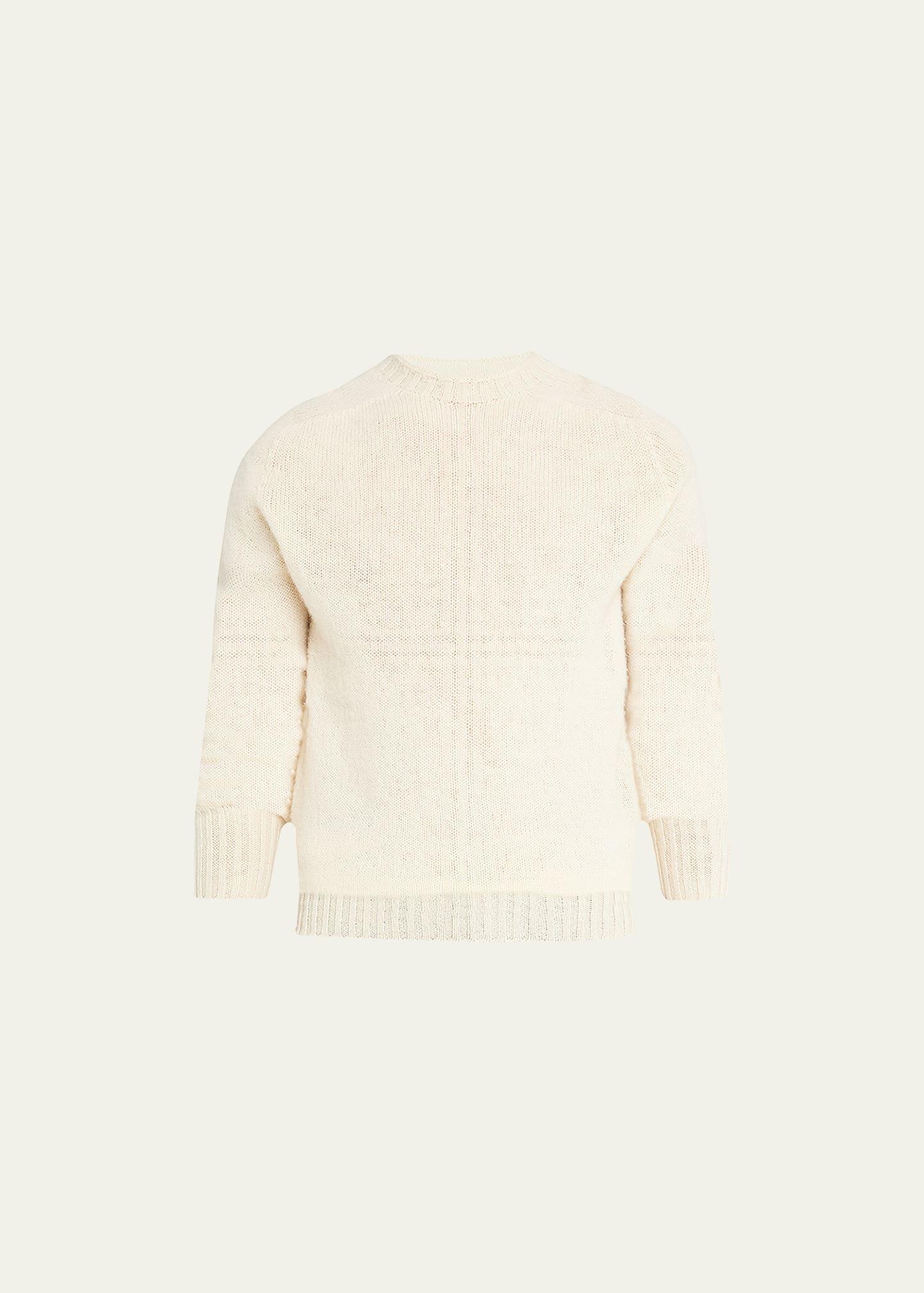 Mens Shetland Wool Crewneck Sweater Product Image