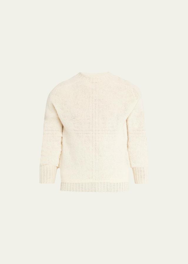 Mens Shetland Wool Crewneck Sweater Product Image