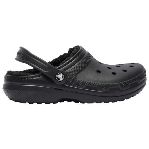 Crocs Womens Crocs Classic Lined Clogs - Womens Shoes Black/Black Product Image