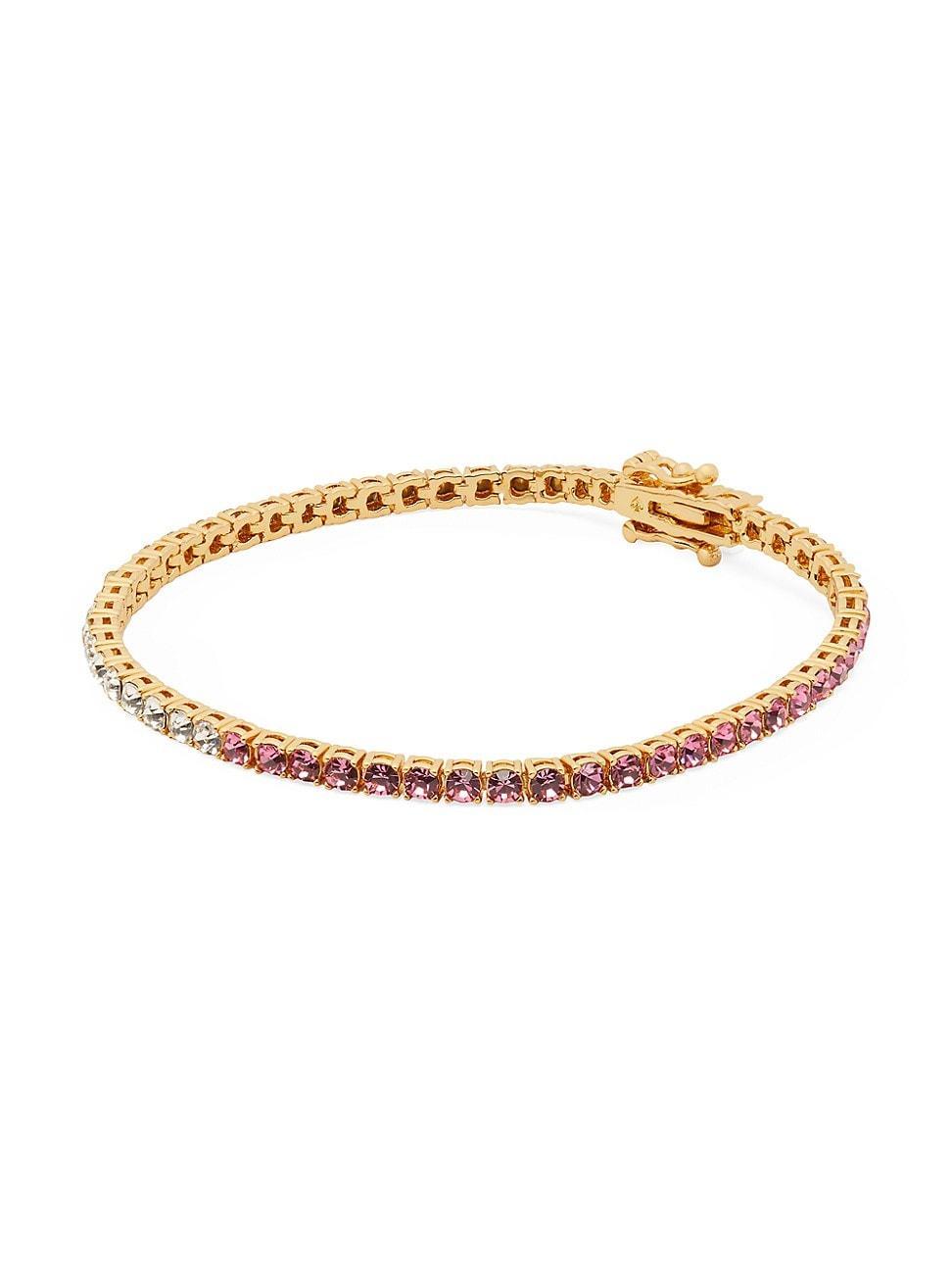 Womens Goldtone & Cubic Zirconia Tennis Bracelet Product Image