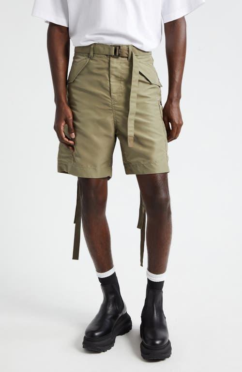 Sacai Tie Detail Nylon Cargo Shorts Product Image