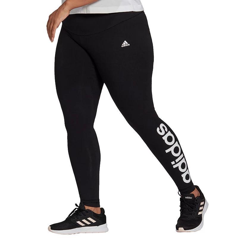 Adidas Womens LOUNGEWEAR Essentials High-Waisted Logo Leggings Product Image