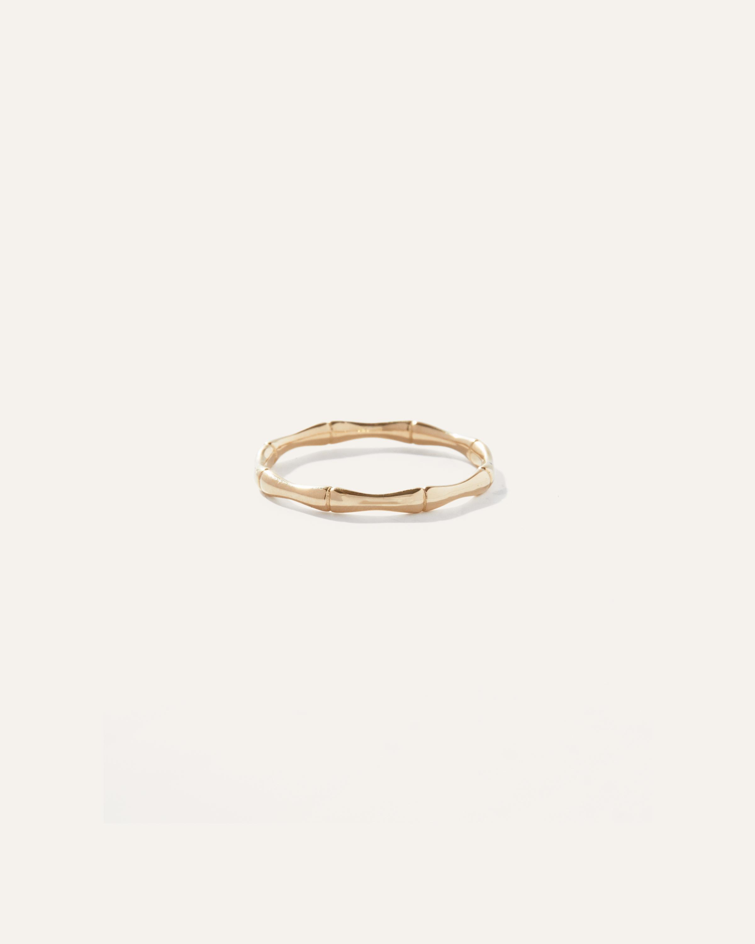 14K Gold Bamboo Ring Product Image