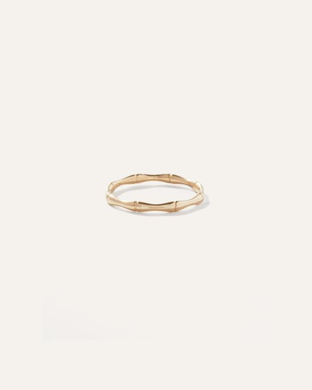 14K Gold Bamboo Ring Product Image