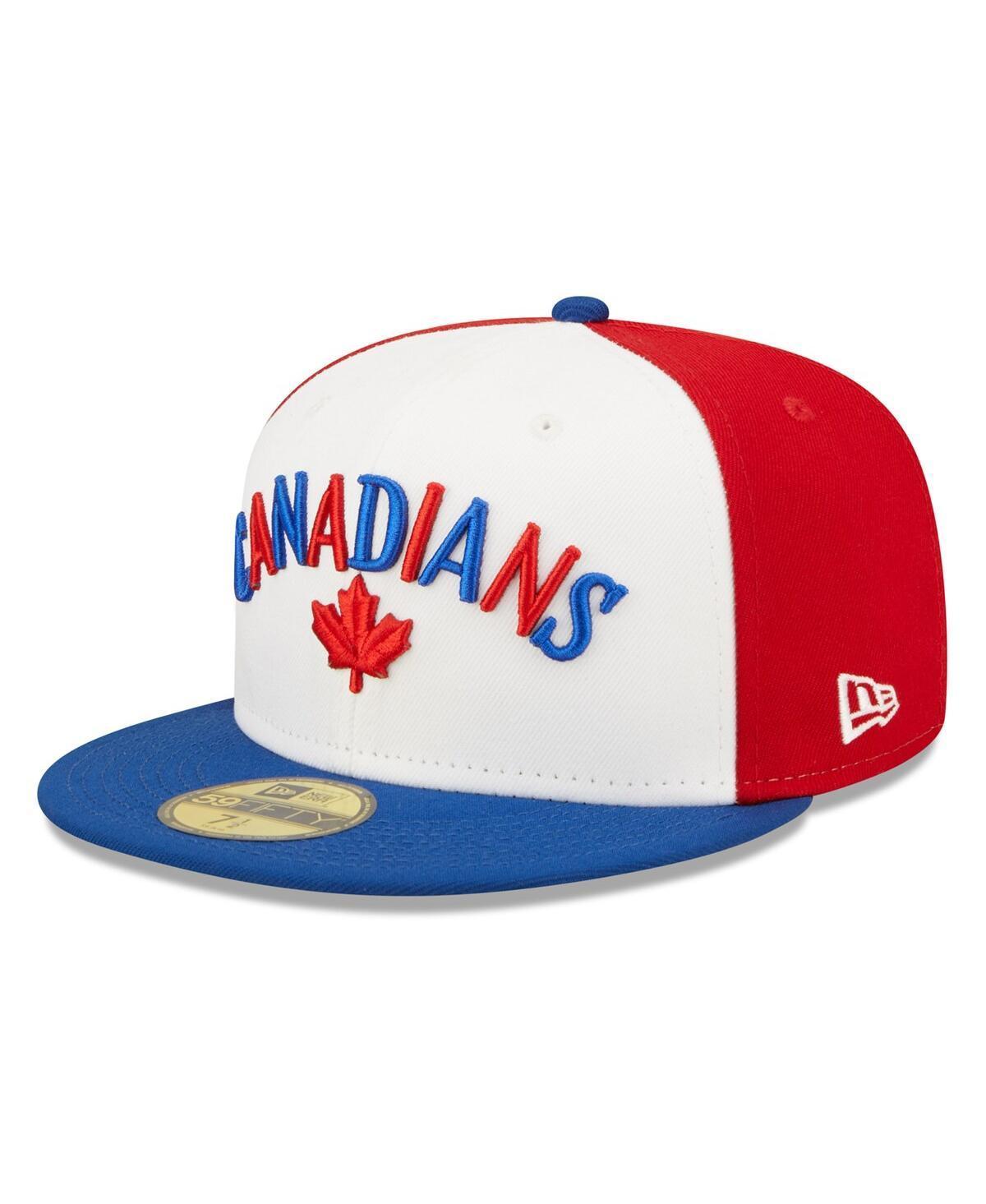 New Era Mens White Vancouver Canadians Blue Theme Night 59FIFTY Fitted Hat Product Image