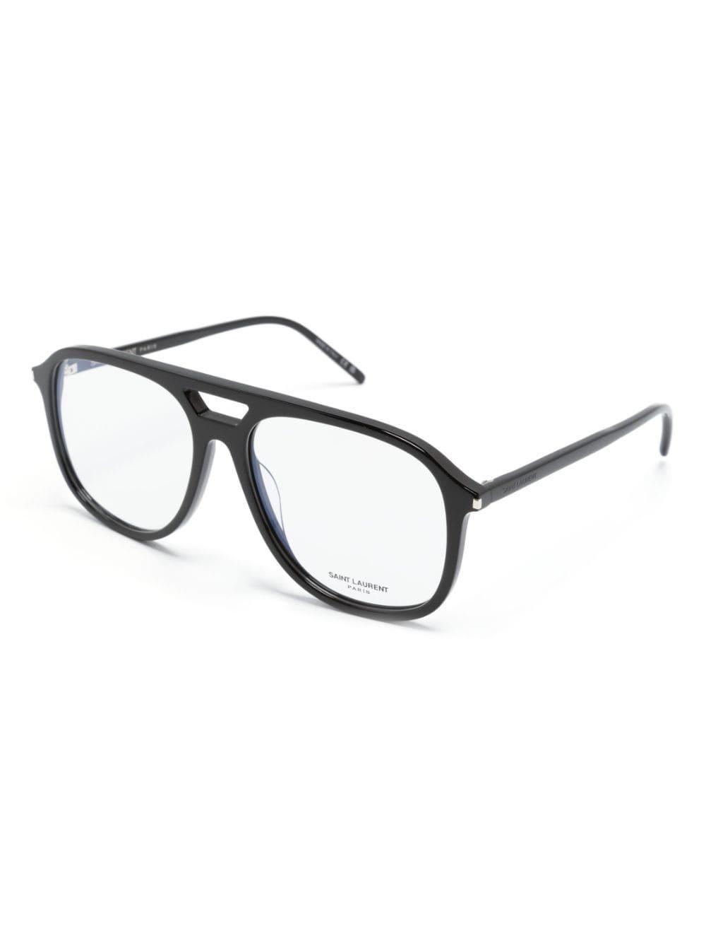 Pilot-frame Glasses In Black Product Image