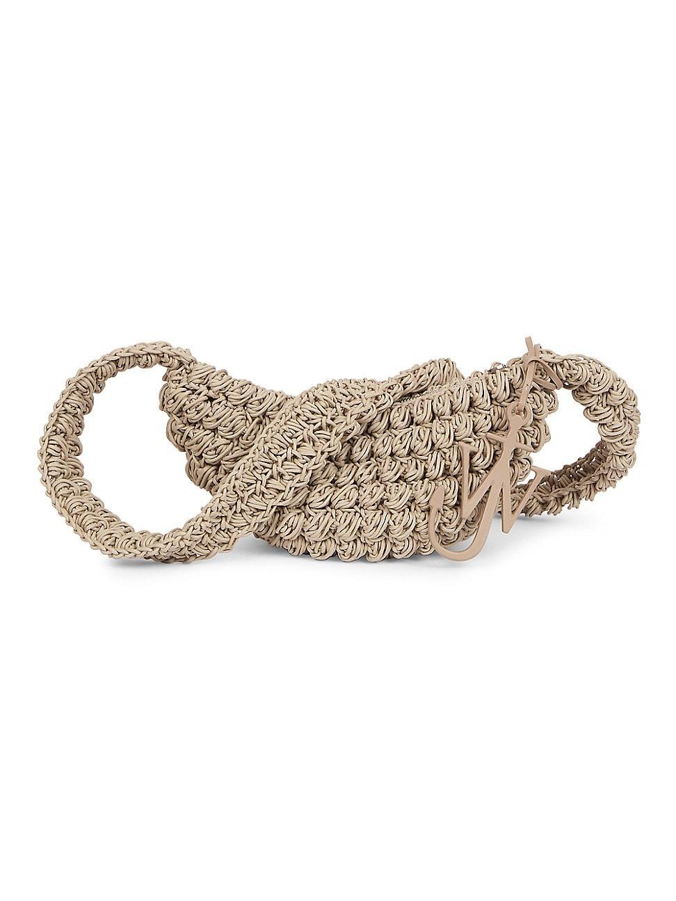 Womens Popcorn Woven Sling Bag Product Image