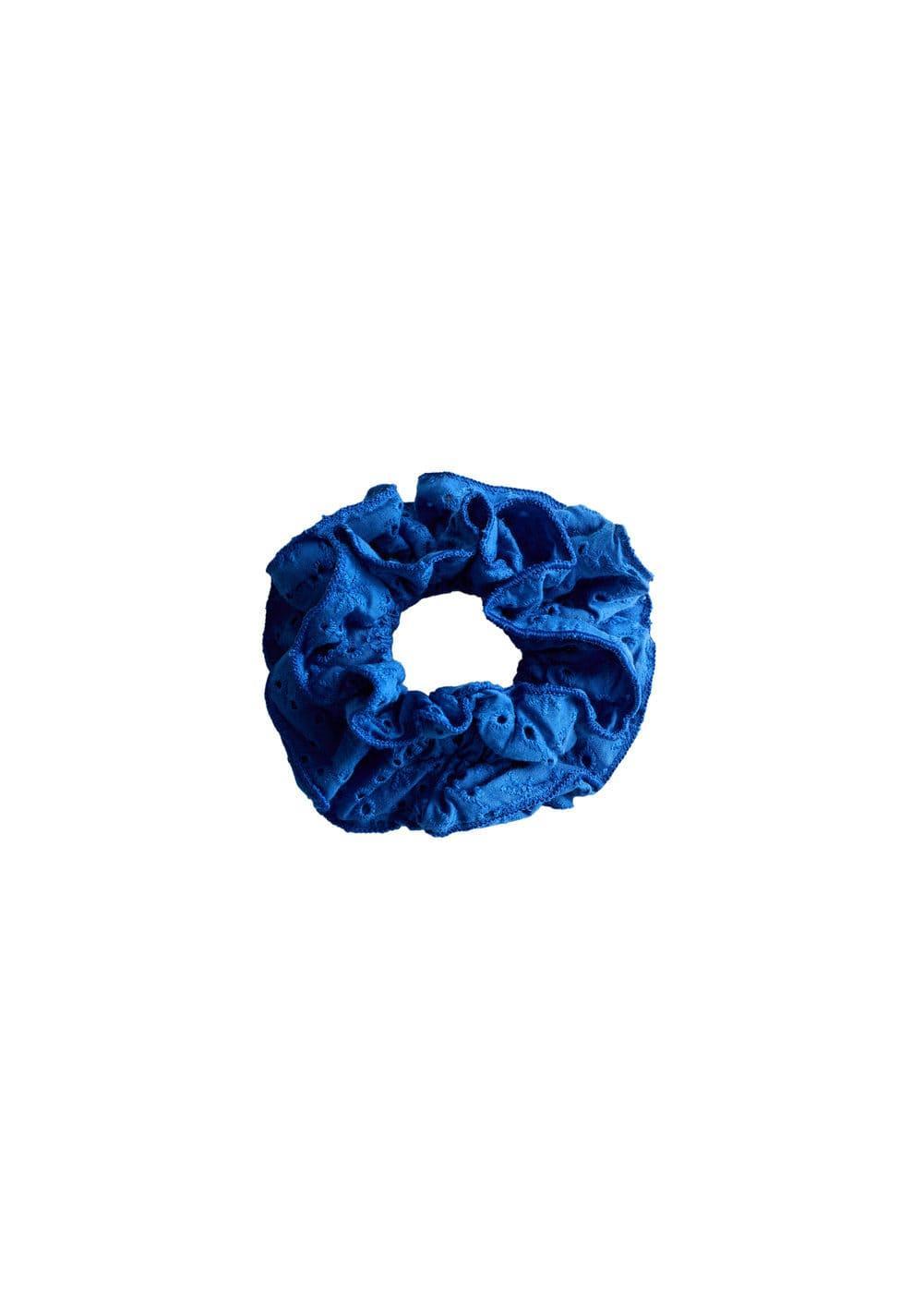 MANGO - Embroidered maxi scrunchie - One size - Women Product Image