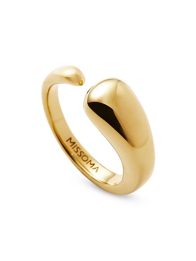 Womens Molten Gemstones 18K Gold-Plated Open Ring Product Image