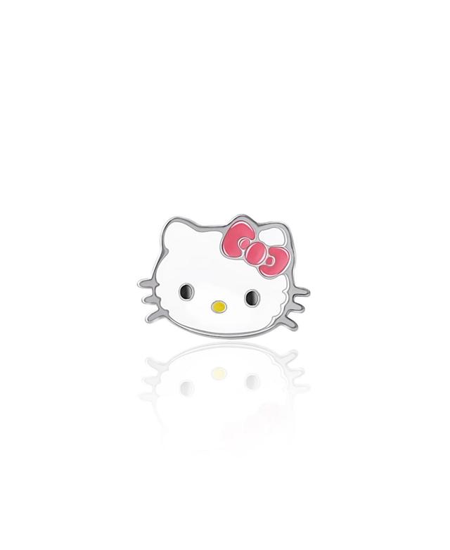 Hello Kitty Sanrio Womens Cartilage Stud/Helix Stud, Stainless Steel Piercing Element with Charm, Official License - Silver tone Product Image